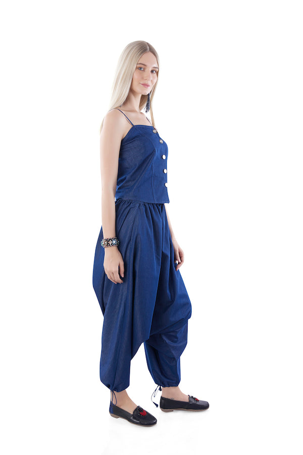 Korean Style Denim Co-ord Set