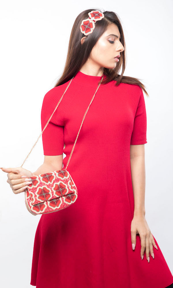 Cherry Floral Sling bag