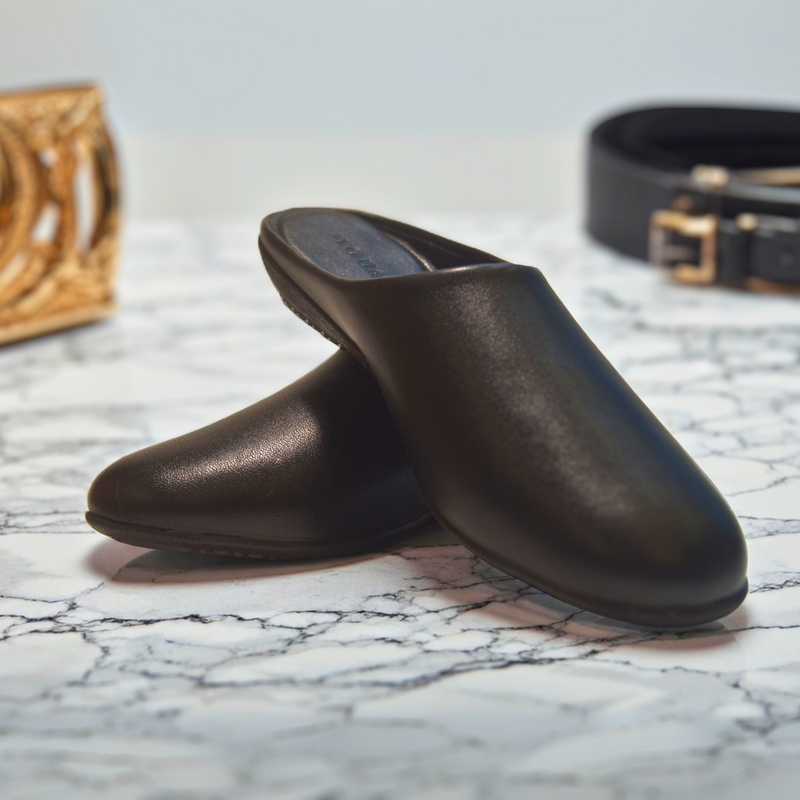 Black Loafers with rubber sole