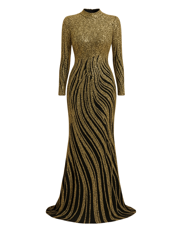 Golden Dusk Reverie Gown