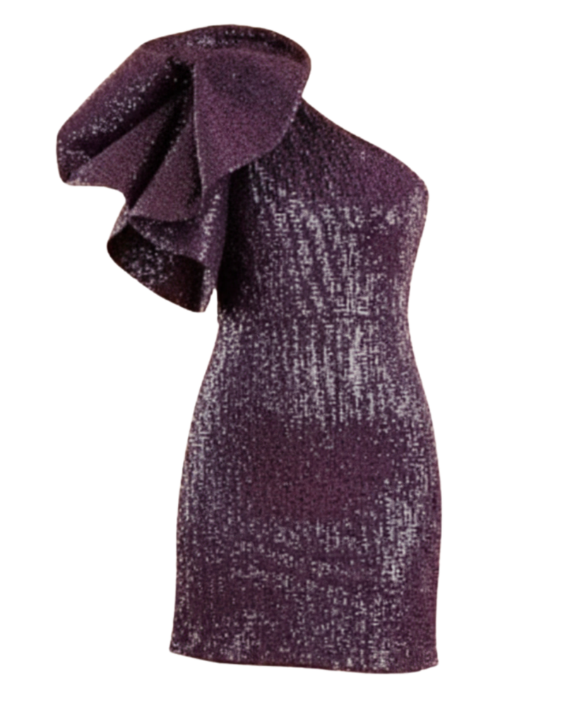 One Shoulder Sequin Dress