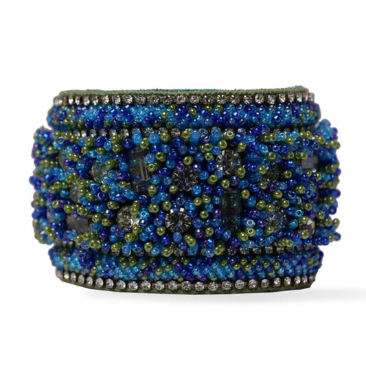 Blue Shade Sequin Cuff