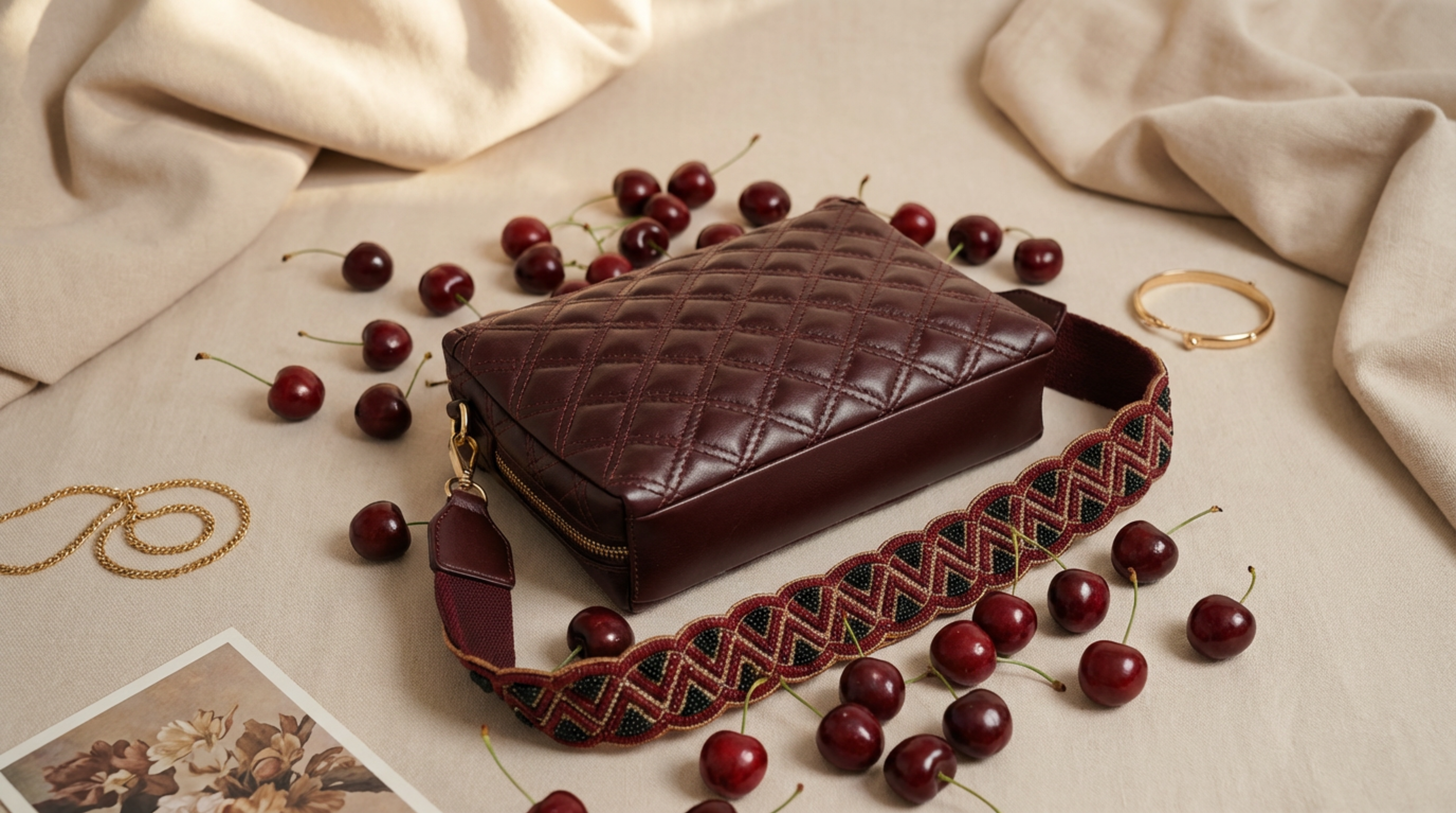 CORA - DARK CHERRY BAG