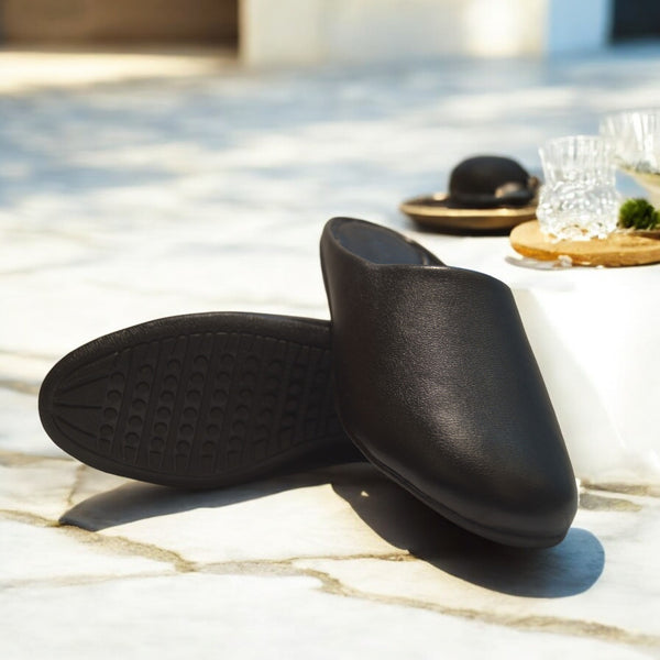 Black Loafers with rubber sole