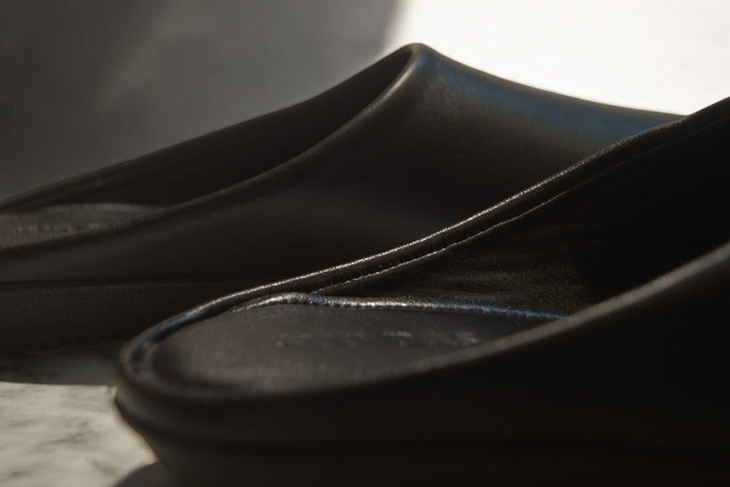 Black Loafers with rubber sole