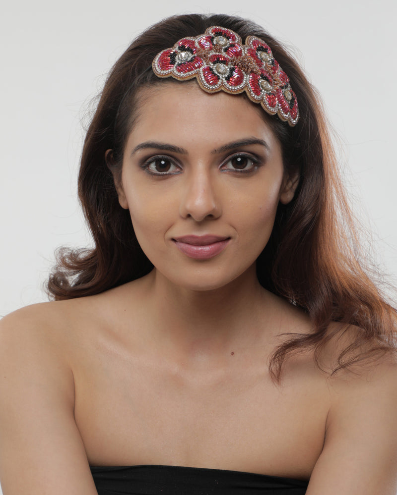 Cherry Floral Headband
