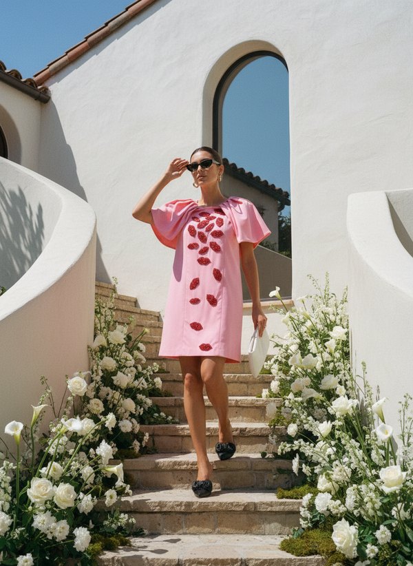 Kisses Embroidered Dress