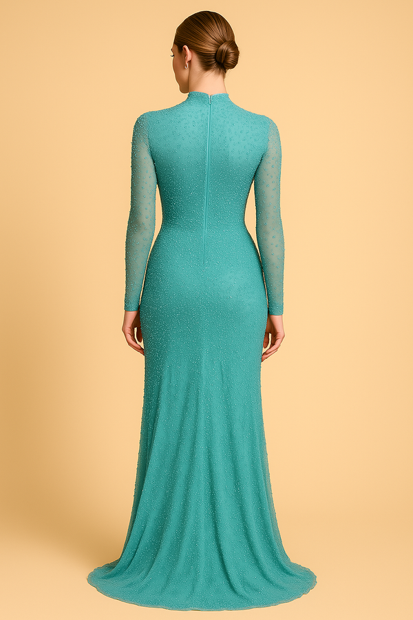 Sacred Aqua Sheen Gown