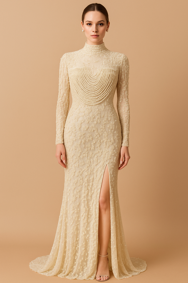 Champagne Sandshell Grace Gown