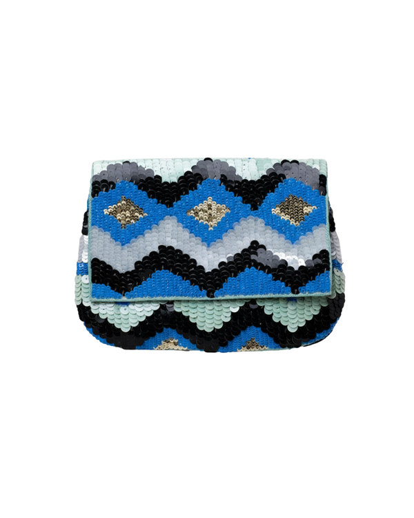 Zigzag Glitter Sling Bag