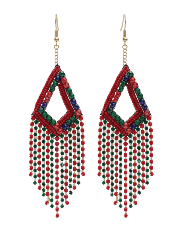 Crimson Drape Earrings