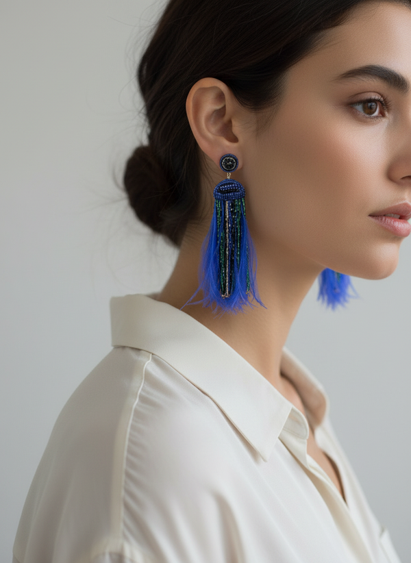 Midnight Plumage Earrings