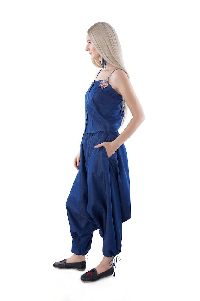 Korean Style Denim Co-ord Set