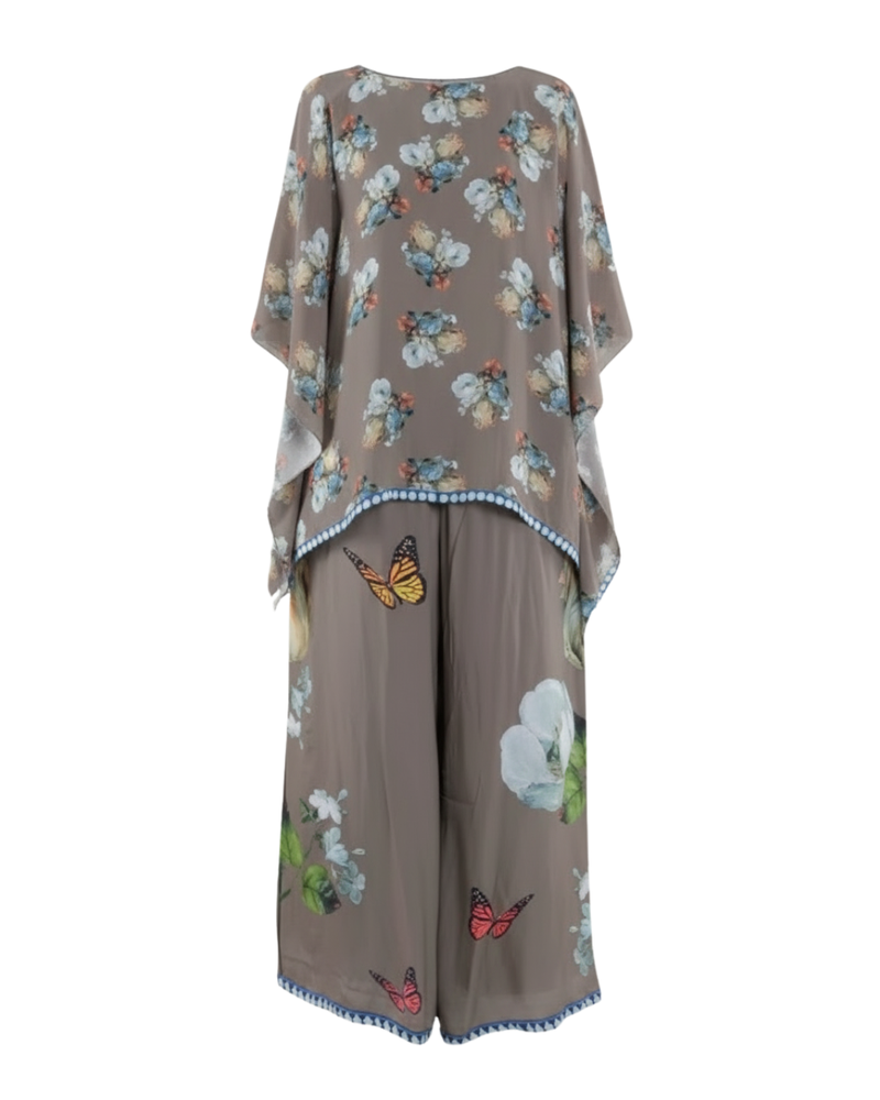 Floral Printed Handkerchief Co-ord Set