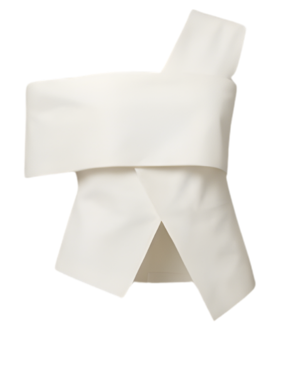 One side off shoulder top - Architectural elegance meets modern minimalism