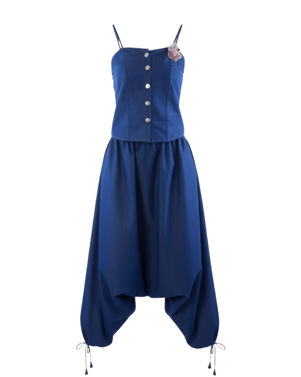 Korean Style Denim Co-ord Set