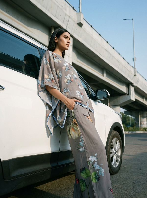 Floral Printed Handkerchief Co-ord Set